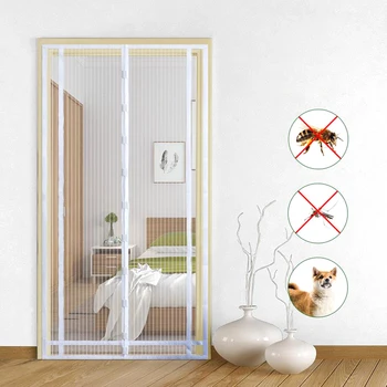 

Magnetic Mosquito Net Curtain Anti-mosquito Mesh Summer Fly Insect Sandfly Netting with Magnets Door Mesh Screen