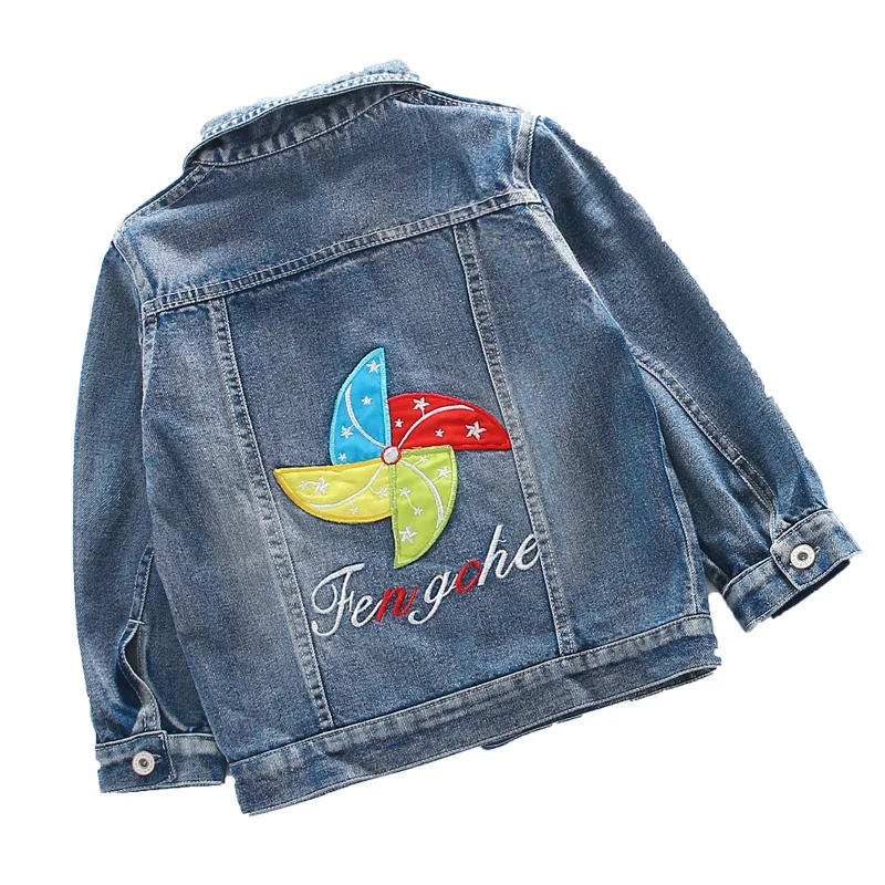 

Teens Clothes 2019 Spring Autumn Girls Denim Jackets For Girls Outerwear Coat Children Kids Denim jacket 4 6 7 8 9 10 11 12 Year