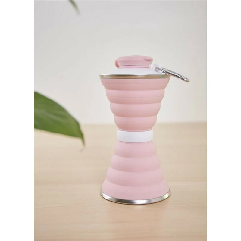 

Hot New Folding Silicone Portable 500ml Telescopic Drinking Collapsible Coffee Cups Multi-function Foldable Reusable Mug Sports