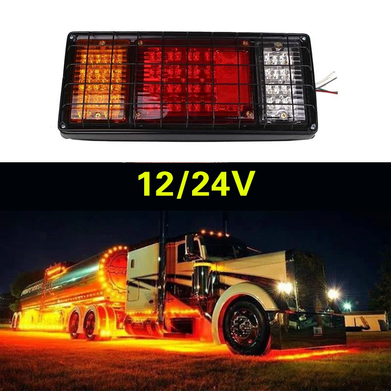 12V 40LED лодка прицеп задние фонари светильник красный обратного индикаторная лампа Грузовой Автомобиль Ван