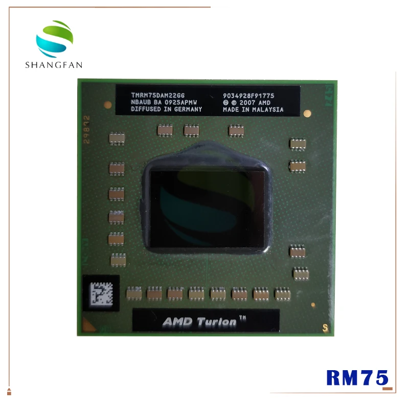 AMD Turion 64 X2 мобильный технологии RM-75 RM 75 RM75 2 ГГц двухъядерный нить Процессор