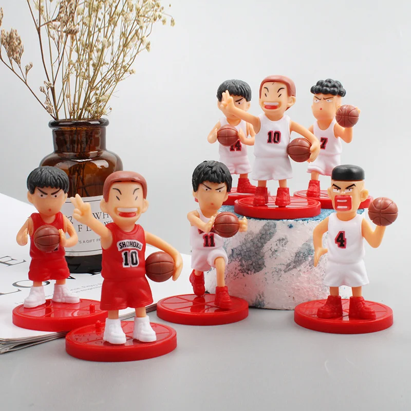 Фигурки из ПВХ в стиле аниме Slam Dunk 7 5 см баскетбольные игроки популярные куклы для