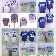 Мужская футболка в стиле Лос-Анжелес Клейтон Кершоу Джастин Тернер Энрике Эрнандез Мэнни Мачадо Коди БЕЛЛИНГЕР Мэт Кемп Джерси camiseta maillot