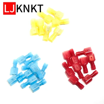

T-Tap MDFN NYLON Cable Wire suit external insulation flat plug-in cold pressed block Insulated Spade Crimp Terminal Connectors
