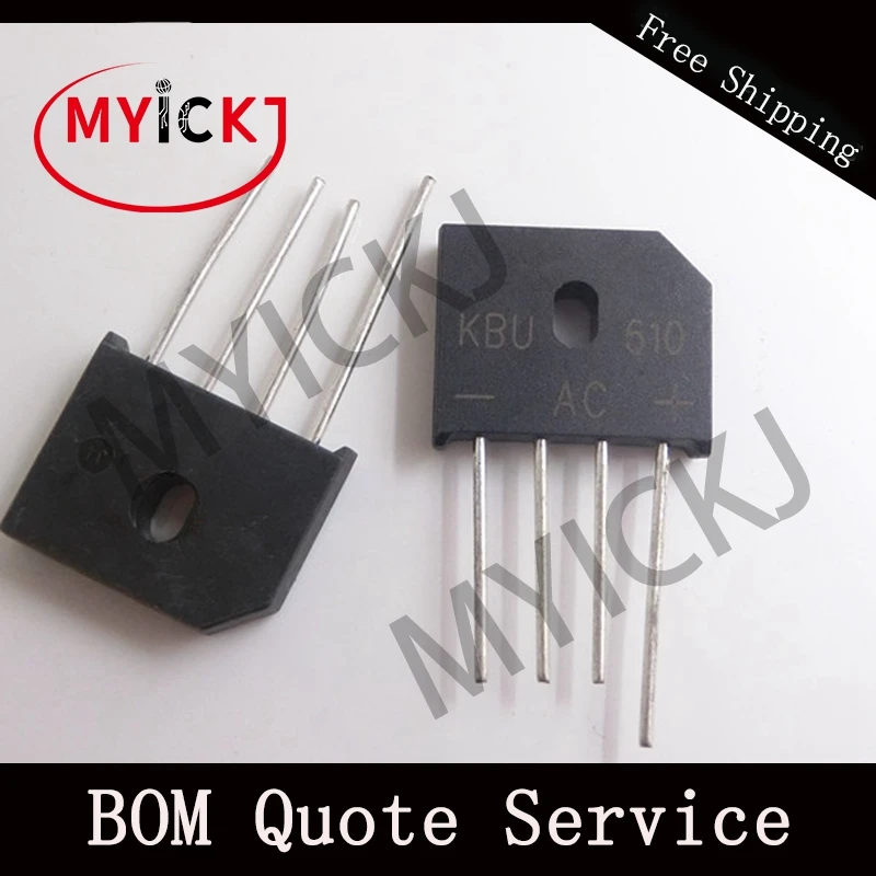 2 шт. KBU610 DIP4 кремния мостиковые выпрямители IC чип | Лампы и освещение