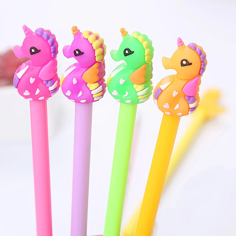 36Pcs/Set Japan Hippo Cute Pens Blue Ink Kawaii Stationery Pen Funny Ballpoint Back to School Office Supply Item Material 2022