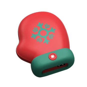 

Christmas Mini Electric Warmer Hand Warmers Rechargeable Pocket Gloves Heater Warming Can Be Used for Mobile Power Home Travel