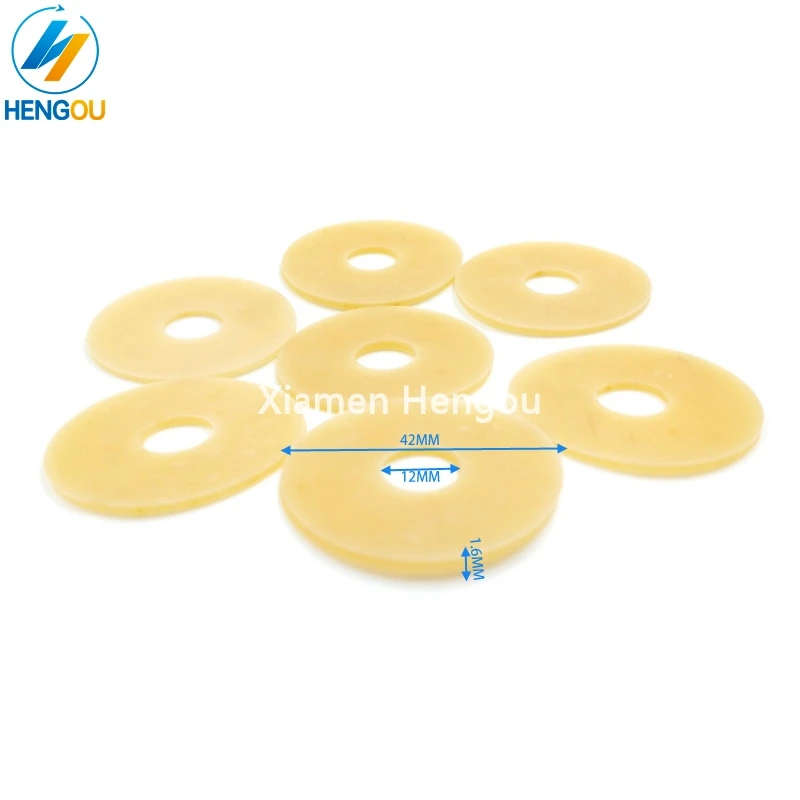 100 Pieces Offset Printing Machine Spare Parts Rubber Sucker 42x13x1.6mm