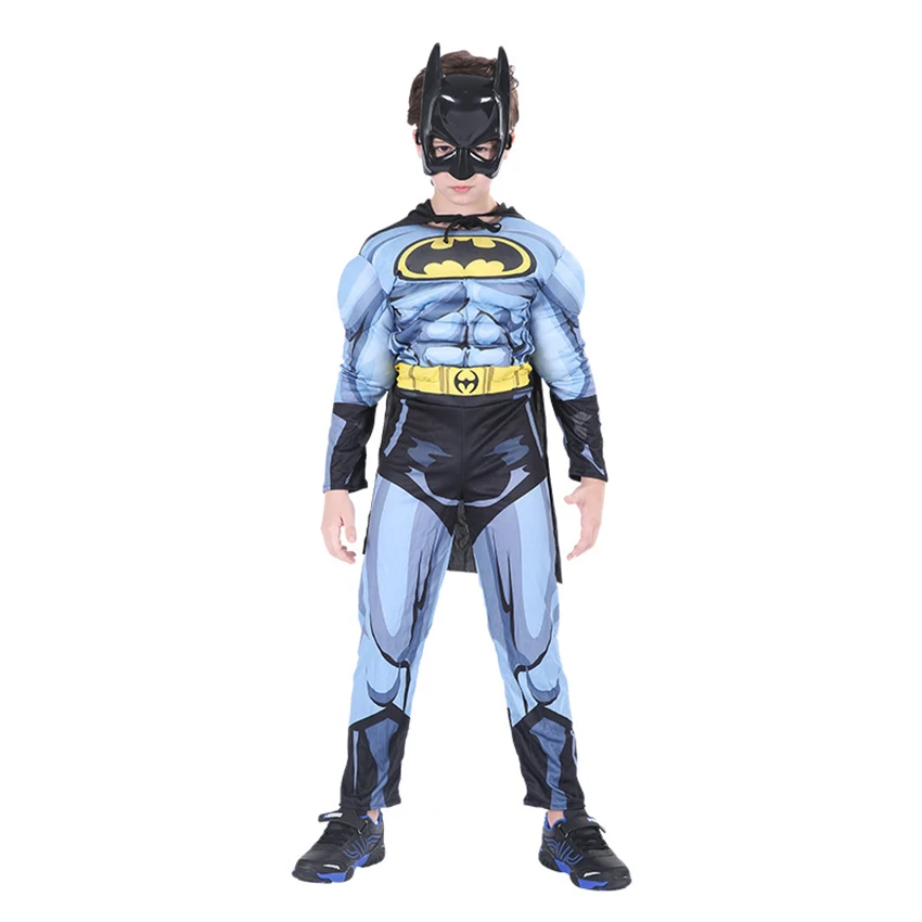 

Superhero Movie Cosplay Anime Children's Halloween Costumes for Kids Muscle Jumpsuits Bodysuit Masquerade Carnival