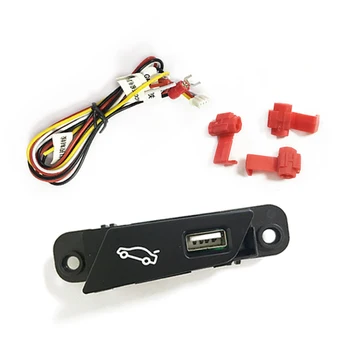 

led auto car trunk lid button boot release switch usb adapter charger refitting rear door handle charging port for cruze