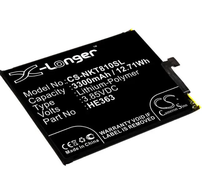 Cameron sino 3300mah аккумулятор для NOKIA 8,1 TA-1119 TA-1128 HE363 мобильный, смартфон аккумулятор