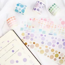 1 rotolo di 3M Variopinto Sveglio Motivi Geometrici star Spot Nastro Adesivo Album Scrapbooking Decor Washi Nastro Etichetta Bastone Del Capretto regalo