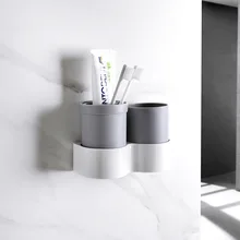 Настенная подставка для зубных щеток для ванной комнаты, вешалки для мытья рта, чехол для зубной щетки, чашка для зубной щетки, набор для хранения, стеллаж для хранения