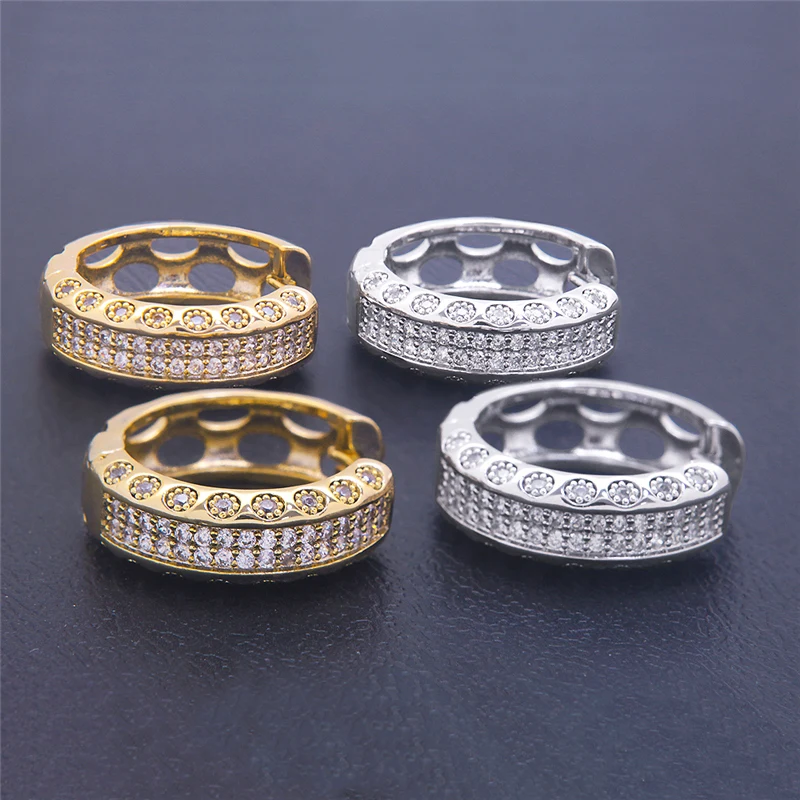 Lureen, серьги-кольца, модные ювелирные изделия, 14 K, белое золото, серьги для женщин, мужчин, подарок на день Святого Валентина