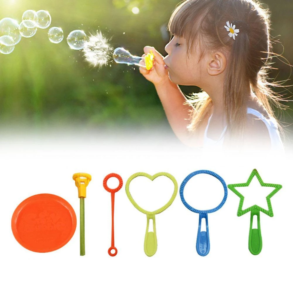 Betsy Trotwood Catastrófico inversión Juego de burbujas de jabón para niños, herramientas de burbujas de juguete,  juego de burbujas, máquina de burbujas, juguetes para niños, soplador,  juguetes para niños al aire libre, 6 uds.|Burbujas| - AliExpress