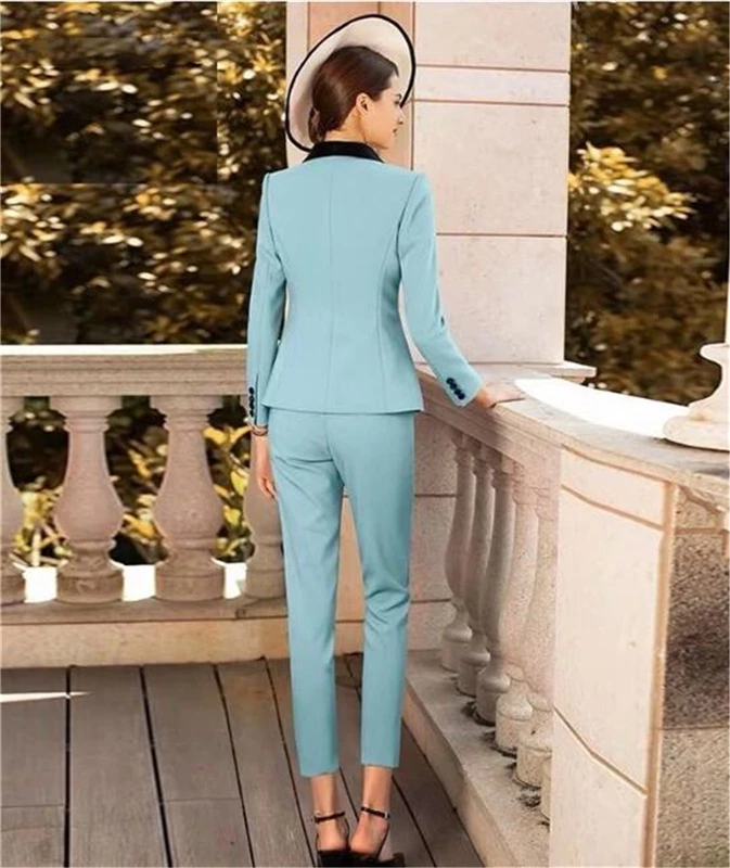 Business Jacket and Pants Pantsuits for Women Formal Ladies Pant Suits Office Uniform Style Female Trouser Pantsuit New