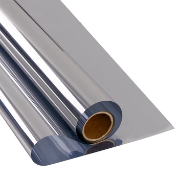 

HOHOFILM 50cmx600cm Window Film one way mirror Self-adhesive Reflective Privacy Glass Tint, Heat Control Solar film