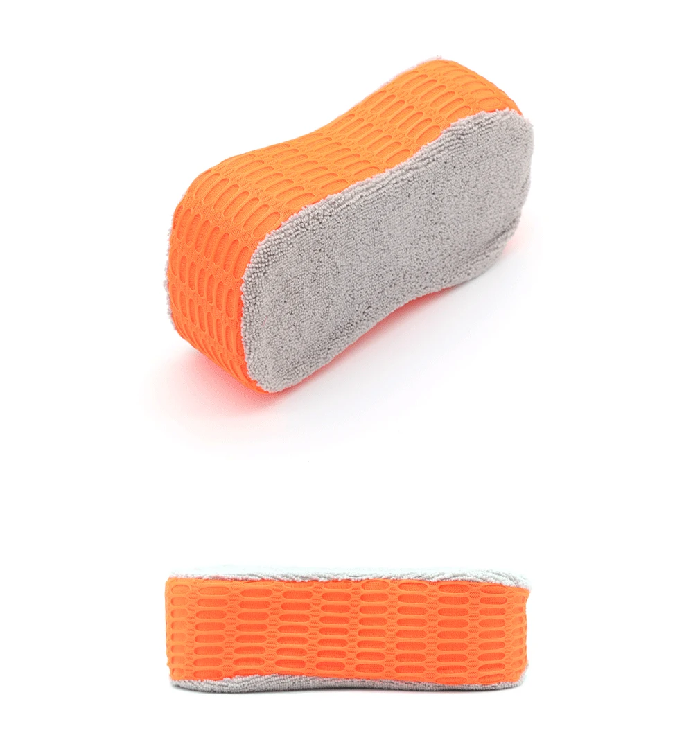 Губка для автомойки 8 Форма оранжевый и серый Авто Детализация средства для мойки полотенца из микрофибры для чистки мотоцикла детальная автомойка