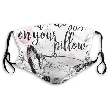 

Mouth Mask,Sanitary Mask,Protection From Dust, Ash,Pollen Face Masks Love Themed Blossoming Flowers Spring Pattern With Sakura