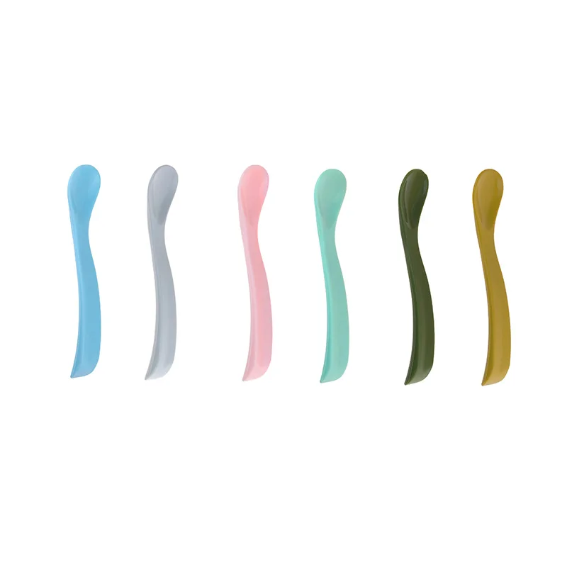 

2PCS Silicone Spoons Soft Baby Feeding tableware Safe Material BPA Free Infant Toldder Dinnerware Food Grade Silicone