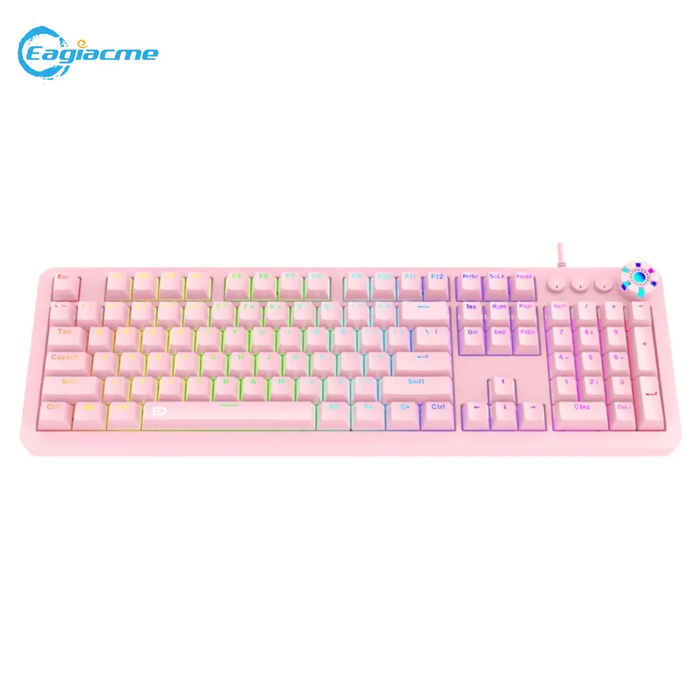 Pink Mechanical Gaming Keyboard Gamer Keycaps PBT Keycaps USB Wired Keyboard For PC/Laptop Blue/Brown/Red Switch Keyboard Pink Mechanical Gaming Keyboard Gamer Keycaps PBT Keycaps USB Wired Keyboard For PC/Laptop Blue/Brown/Red Switch Keyboard