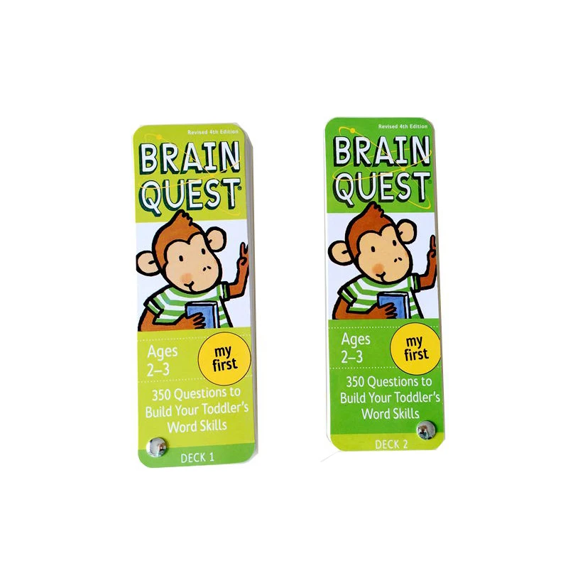 Brain Quest английская версия интеллектуального развития карты книги с наклейками вопросы и ответы карты умный старт детей