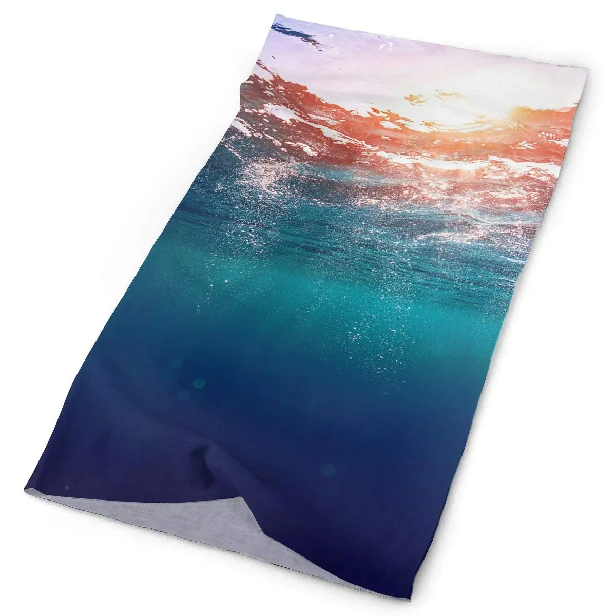 OHMYCOLOR Dreamy Ocean Underwater Bubbles Sun Light Headwrap Unisex Headwear Headband Neck Scarf Polyester Do Rag Cap Magic Head |
