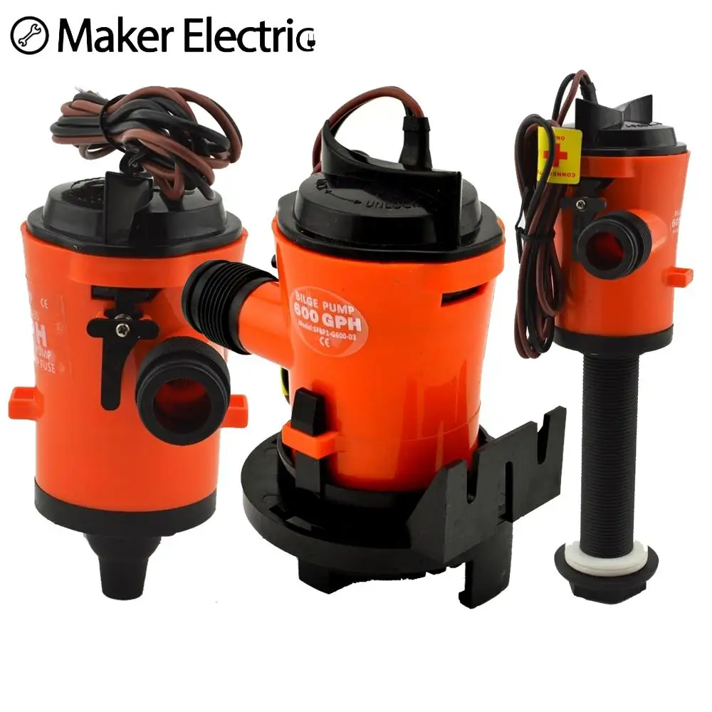 Погружной насос с шлангом 3/4 дюйма 12 В 2 а/3 а/350 А|submersible pump|bilge pump12v bilge pump |