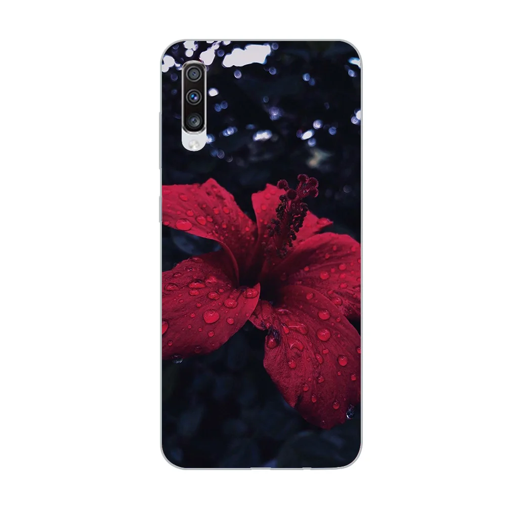 WM03209 Чехол для телефона ciciber для samsung Galaxy A50 A70 A80 A40 A30 A20 A60 A10 A20e Мягкий силиконовый чехол из ТПУ с розами в винтажном стиле - Цвет: WM03209