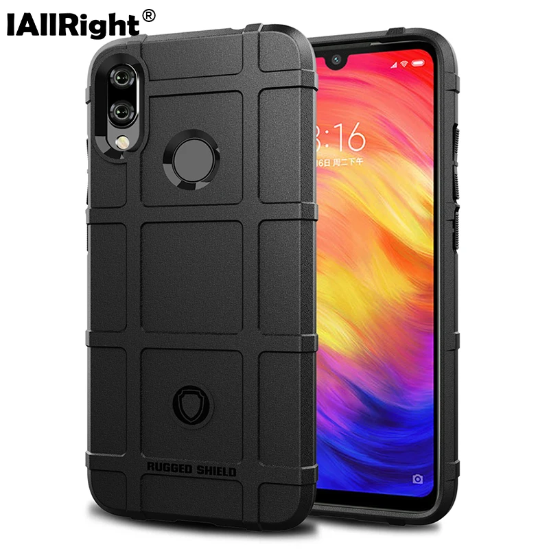 Защитный силиконовый чехол для Xiaomi Redmi Note 7 Pro телефона с полной защитой на 360