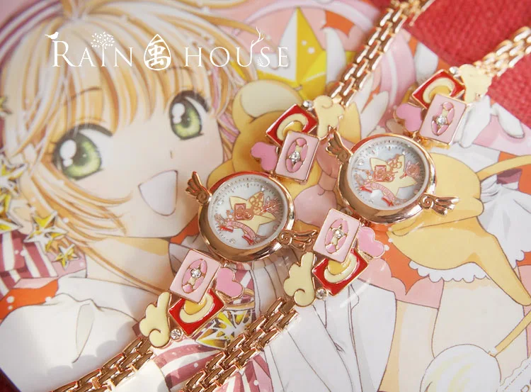 Карта аниме Captor CardCaptor Sakura Star Wing Card женские часы высокого качества водонепроницаемые наручные Аксессуары для косплея реквизит