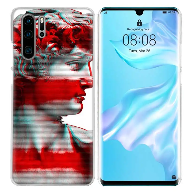02 Жесткий чехол из поликарбоната для huawei P30 P20 P10 mate 30 20 10 Nova 5 5i Pro Lite P Smart Z Plus статуя микеланжело - Цвет: 02