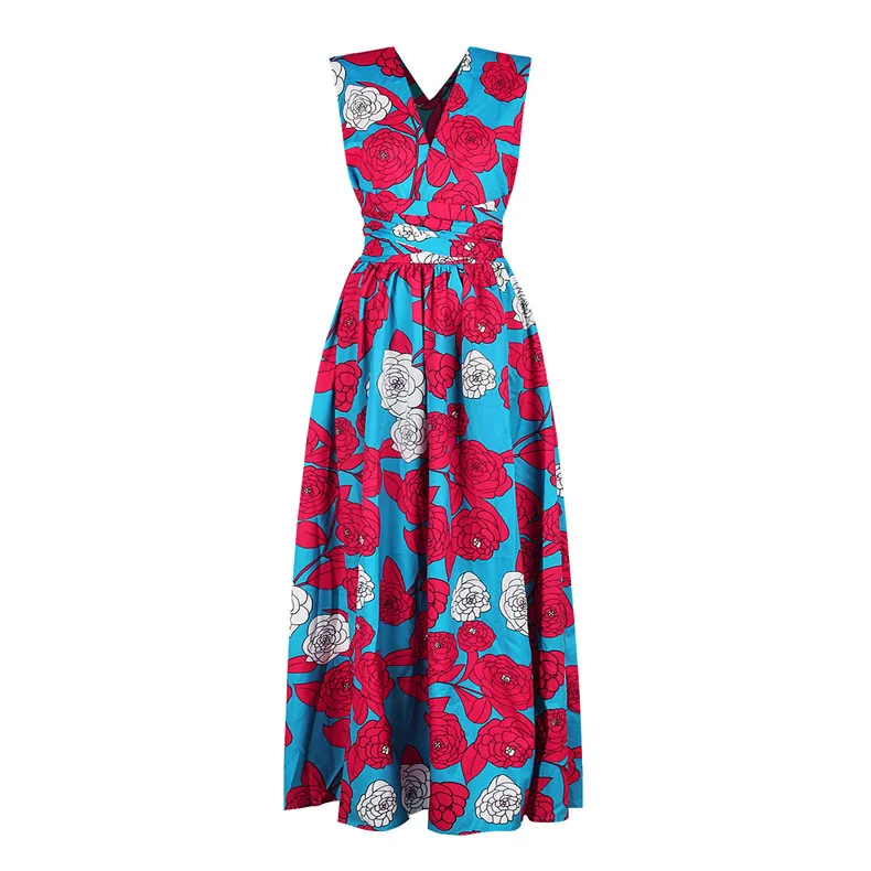 Longue Robe Africaine Wax Pour Femmes 225 Longue robe africaine wax pour femmes 224