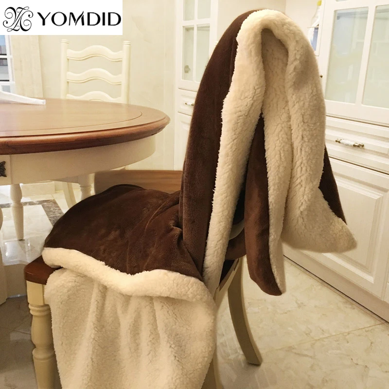 YOMDID Winter Wool Blanket Ferret Cashmere Blanket Warm Blankets Fleece Super Warm Soft Throw On Sofa Bed Cover Square Cobija|Blankets| - AliExpress