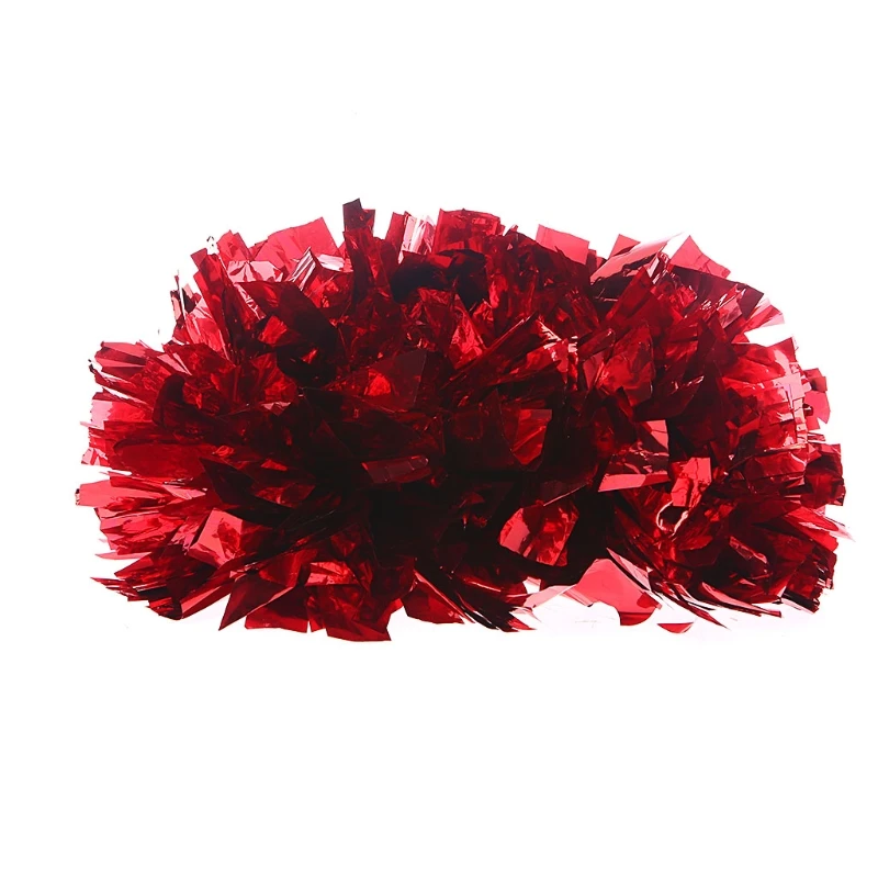 New Handheld Pom Poms Cheerleader Cheerleading Cheer Dance Party Decor