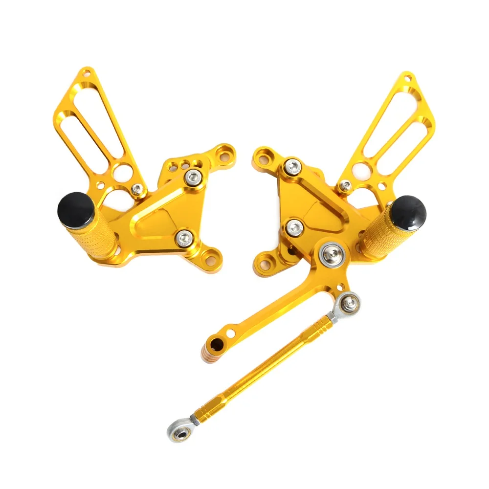 NICECNC Motorcycle Rearset Rear Set Footpegs For MV Agusta F4 Models 1998- Left Right Rearset Shift Rod