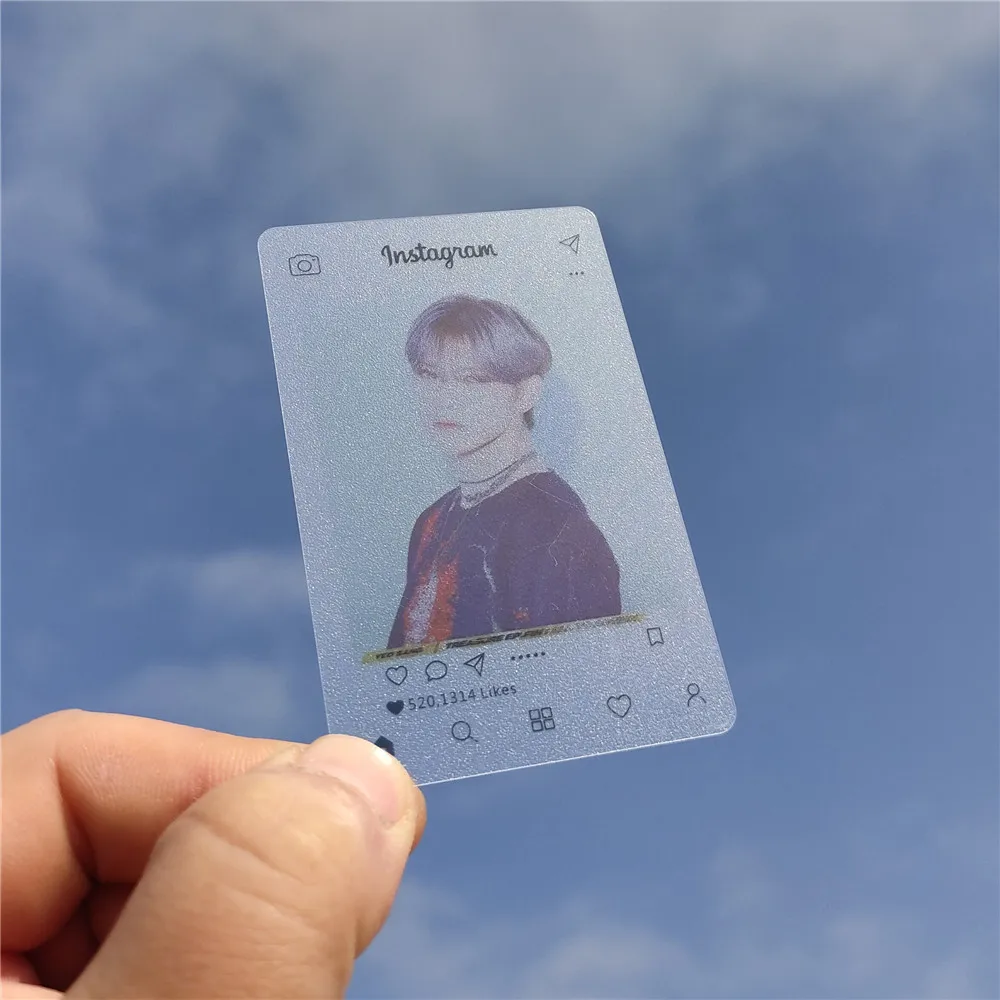 Ateez Instagram Transparent Photo Cards