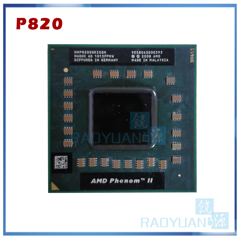 Процессор для ноутбука AMD Phenom P820 HMP820SGR32GM 1 8 ГГц разъем S1 тройное ядро (S1g4) PGA638|processor