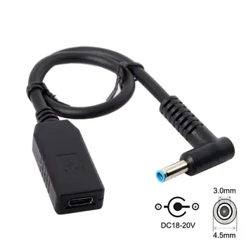 

USB 3.1 Type C USB-C to DC 20V 4.5 3.0mm Power Plug PD Emulator Trigger Charge Cable for Laptop