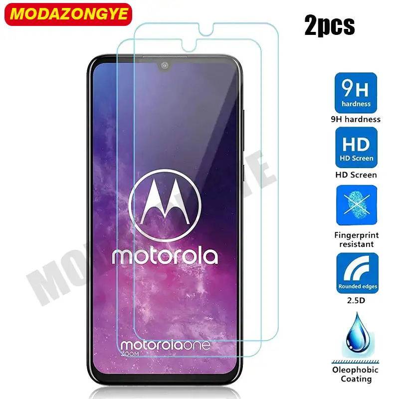 

2 Pcs Moto One ZoomTempered Glass For Motorola One Zoom Screen Protector Motorola One Zoom One Pro Glass Film