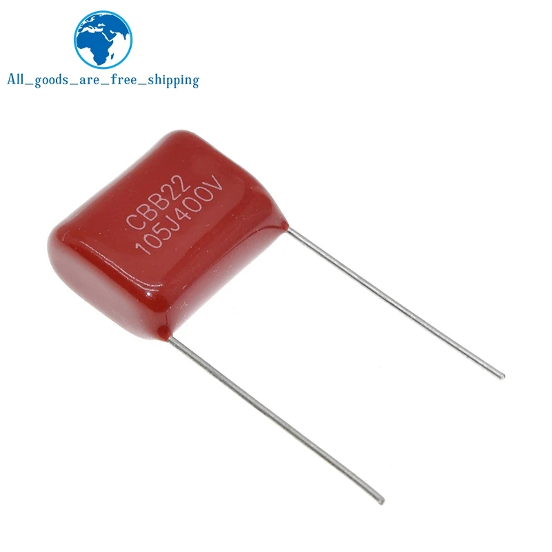 10 шт. 400V105 1 мкФ шаг 20 мм 400V 105 1000NF CBB полипропиленовый пленочный конденсатор |