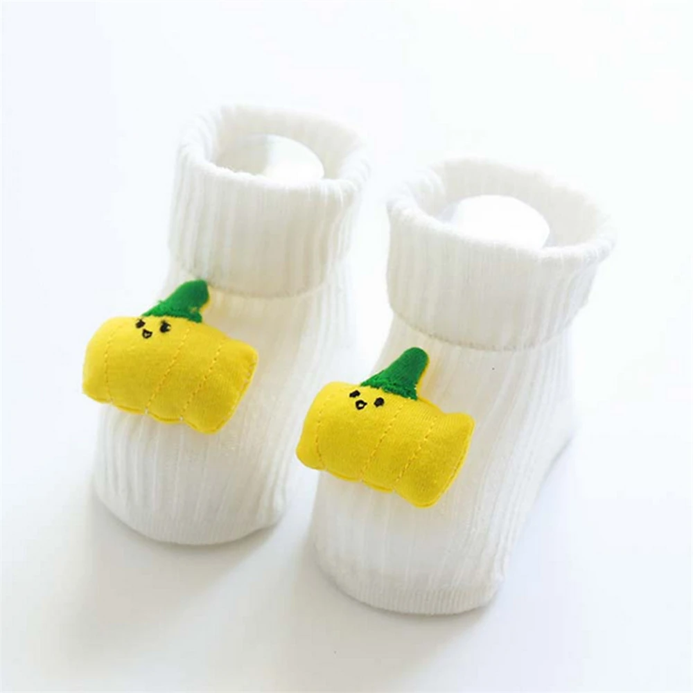 От 0 до 3 лет милые хлопковые носки-тапочки для новорожденных девочек Нескользящие Носки с рисунком для маленьких мальчиков и девочек От 0 до 3 лет - Цвет: 7