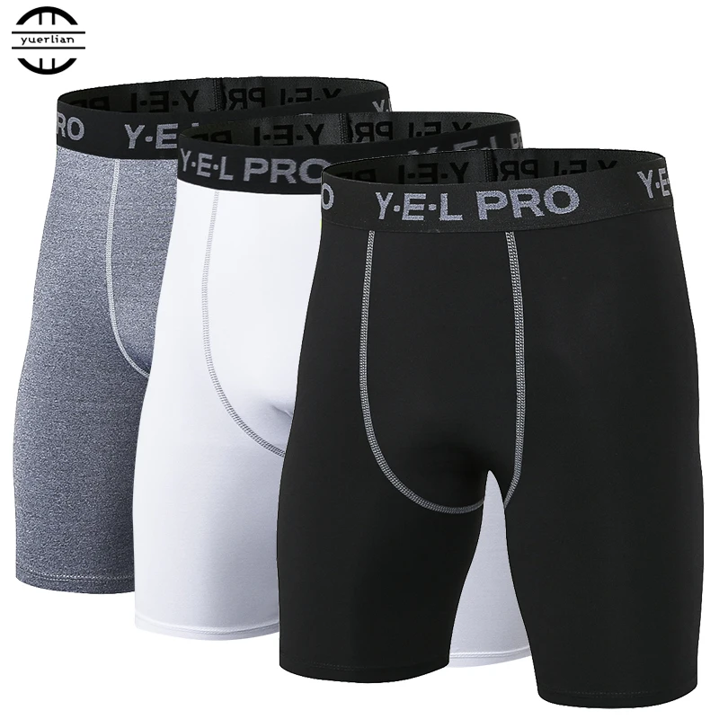 Yuerlian Hot Sale Quick Dry Gym Sport Leggings Crossfit Men's Shorts Soccer Undercover Jogging Compression Tights Running | Спорт и