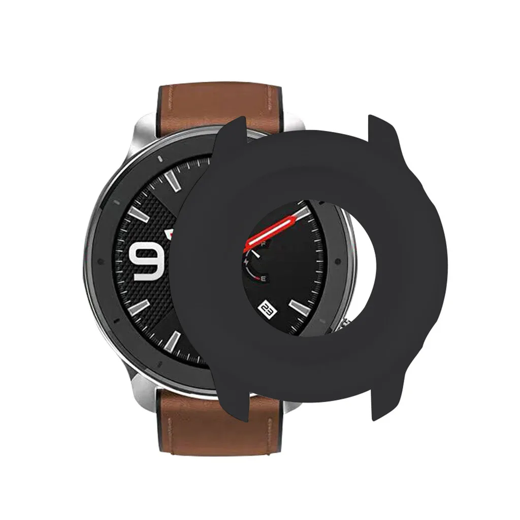 Мягкий полный чехол оболочка силиконовая рамка Защитная Для Huami AMAZFIT GTR 47 мм защита от царапин 10 цветов