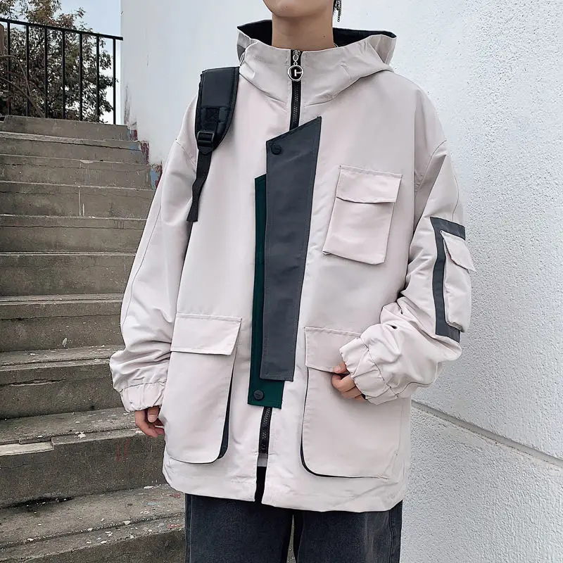 Мужская повседневная куртка в стиле ретро Privathinker свободная хип-хоп Корейском