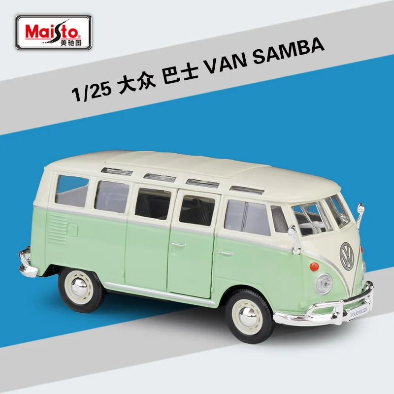 Maisto литье под давлением 1:24 VW VAN SAMBA автобус модифицированная версия высокая