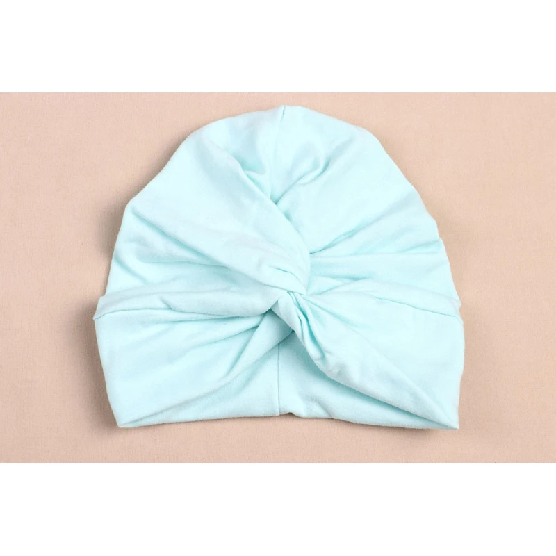 New Designed Cute Baby Hat Cotton Soft Turban Knot Girl Summer Hat Bohemian style Kids Newborn Cap for baby girls