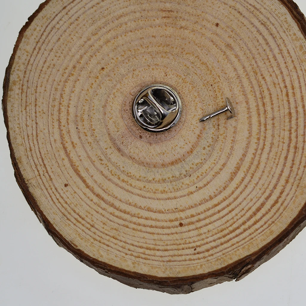 100 Pairs Brass Butterfly Clutch Tie Tacks Pin Back Replacement with 8mm Length Blank Pins for Craft Making