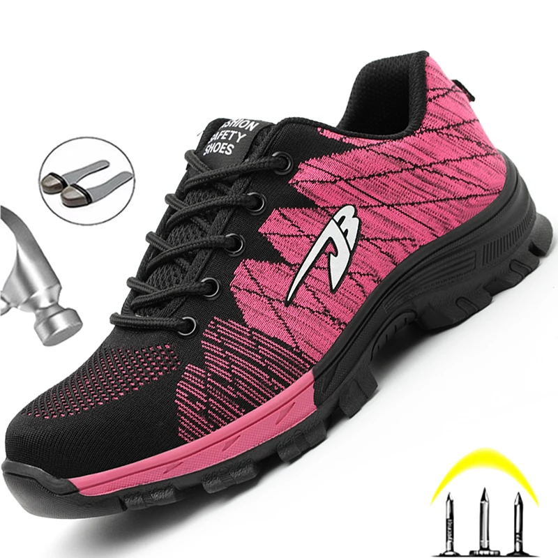 Botas de trabajo de invierno para hombre y mujer, zapatos de seguridad con punta de acero a prueba de perforaciones, calzado de trabajo cálido