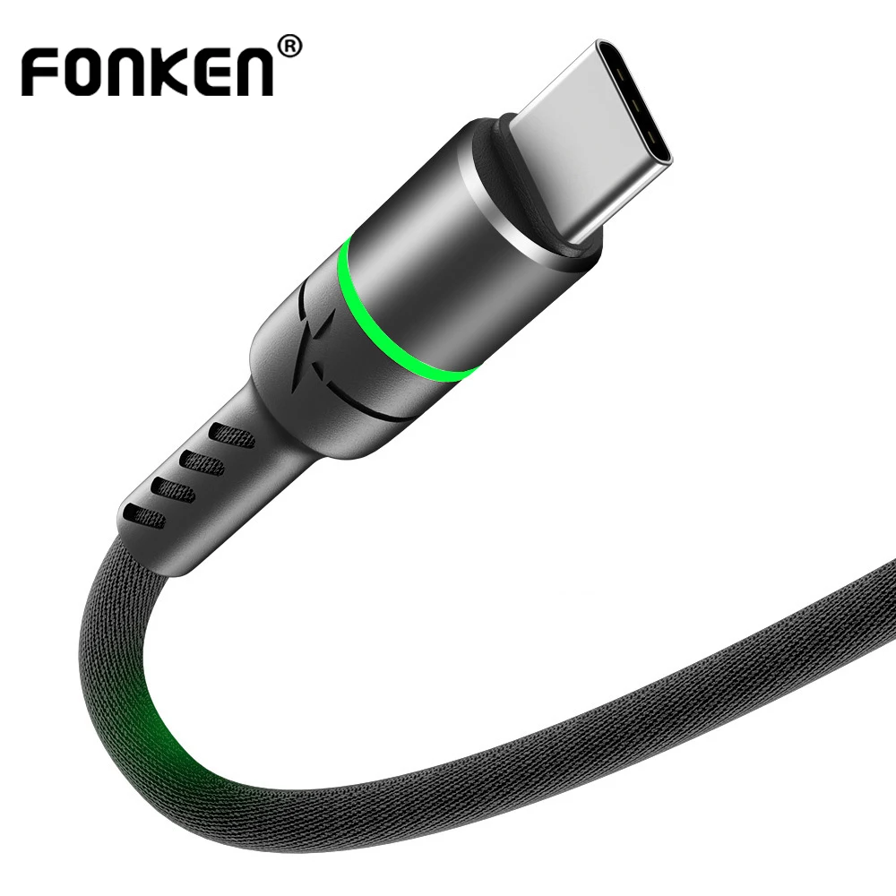 FONKEN USB C кабель 3A быстрое зарядное устройство для Xiaomi Huawei передачи данных Micro Samsung